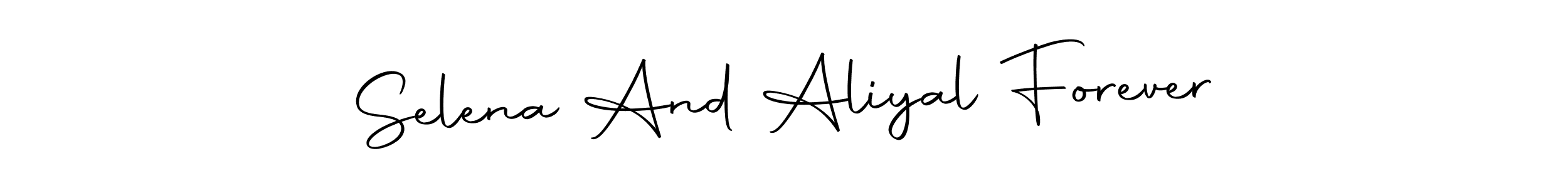 Also we have Selena And Aliyal Forever name is the best signature style. Create professional handwritten signature collection using Autography-DOLnW autograph style. Selena And Aliyal Forever signature style 10 images and pictures png