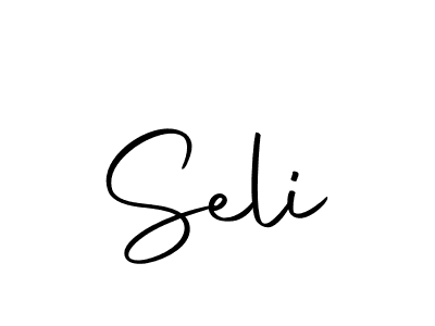 Create a beautiful signature design for name Seli. With this signature (Autography-DOLnW) fonts, you can make a handwritten signature for free. Seli signature style 10 images and pictures png