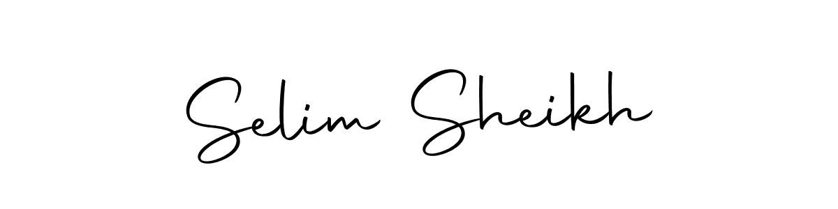 How to make Selim Sheikh name signature. Use Autography-DOLnW style for creating short signs online. This is the latest handwritten sign. Selim Sheikh signature style 10 images and pictures png
