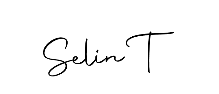 Similarly Autography-DOLnW is the best handwritten signature design. Signature creator online .You can use it as an online autograph creator for name Selin T. Selin T signature style 10 images and pictures png