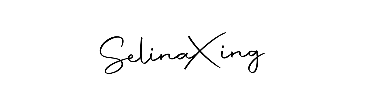 The best way (Autography-DOLnW) to make a short signature is to pick only two or three words in your name. The name Selina  Xing include a total of six letters. For converting this name. Selina  Xing signature style 10 images and pictures png