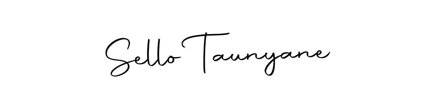 Also we have Sello Taunyane name is the best signature style. Create professional handwritten signature collection using Autography-DOLnW autograph style. Sello Taunyane signature style 10 images and pictures png