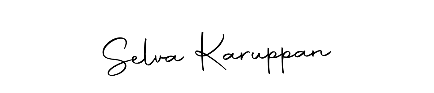 How to make Selva Karuppan name signature. Use Autography-DOLnW style for creating short signs online. This is the latest handwritten sign. Selva Karuppan signature style 10 images and pictures png