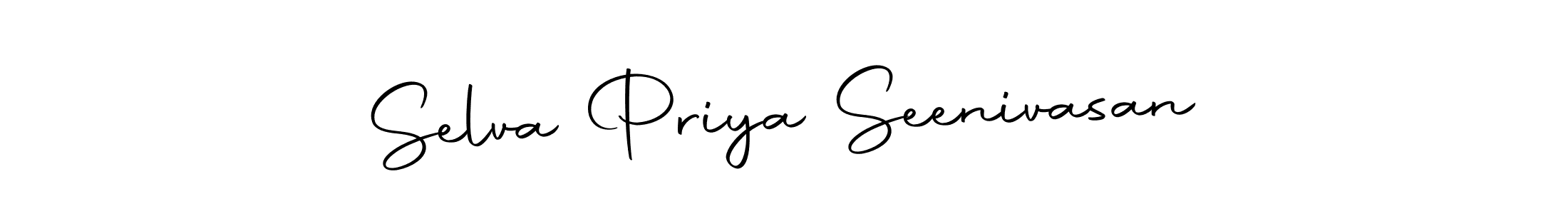 Make a beautiful signature design for name Selva Priya Seenivasan. Use this online signature maker to create a handwritten signature for free. Selva Priya Seenivasan signature style 10 images and pictures png