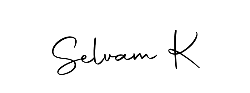 It looks lik you need a new signature style for name Selvam K. Design unique handwritten (Autography-DOLnW) signature with our free signature maker in just a few clicks. Selvam K signature style 10 images and pictures png