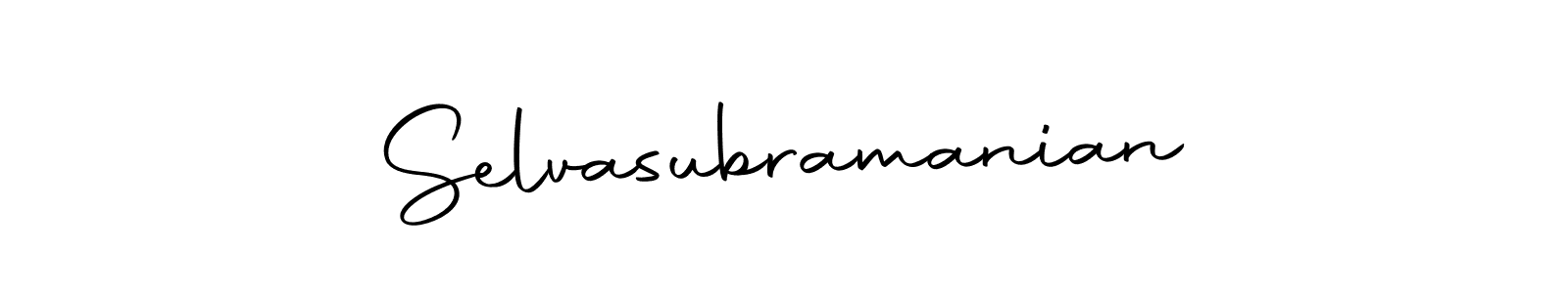 Make a beautiful signature design for name Selvasubramanian. With this signature (Autography-DOLnW) style, you can create a handwritten signature for free. Selvasubramanian signature style 10 images and pictures png