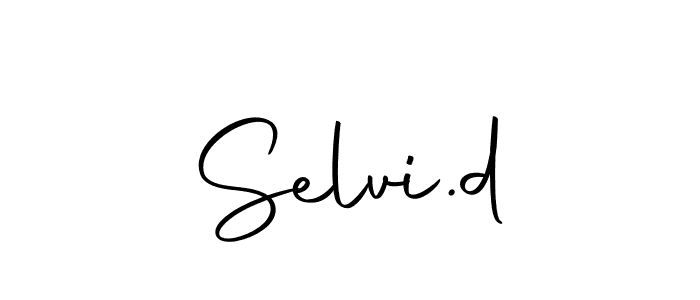 Similarly Autography-DOLnW is the best handwritten signature design. Signature creator online .You can use it as an online autograph creator for name Selvi.d. Selvi.d signature style 10 images and pictures png