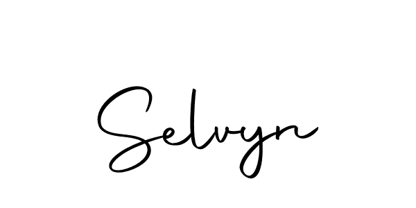 Design your own signature with our free online signature maker. With this signature software, you can create a handwritten (Autography-DOLnW) signature for name Selvyn. Selvyn signature style 10 images and pictures png