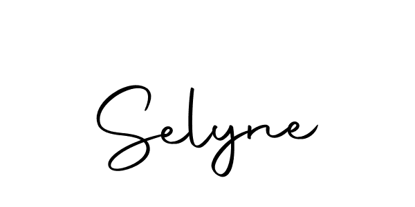 Use a signature maker to create a handwritten signature online. With this signature software, you can design (Autography-DOLnW) your own signature for name Selyne. Selyne signature style 10 images and pictures png