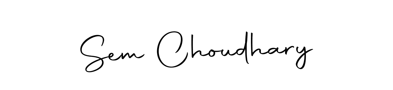 Similarly Autography-DOLnW is the best handwritten signature design. Signature creator online .You can use it as an online autograph creator for name Sem Choudhary. Sem Choudhary signature style 10 images and pictures png