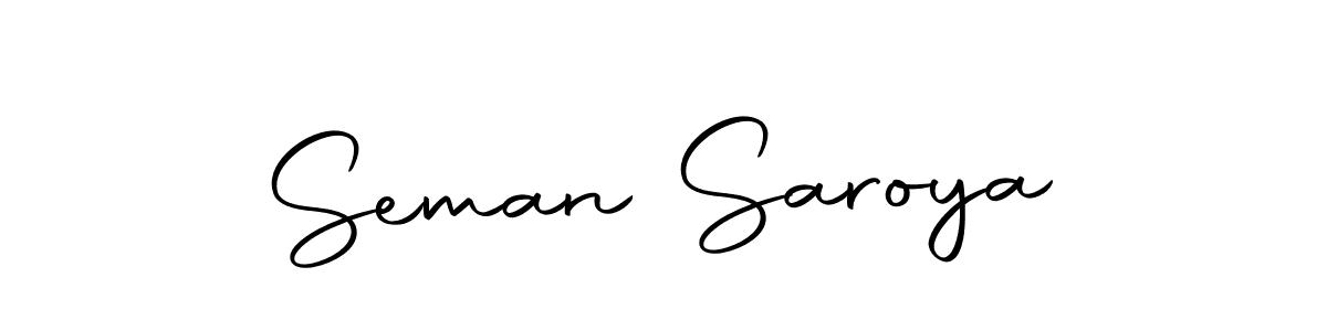 You should practise on your own different ways (Autography-DOLnW) to write your name (Seman Saroya) in signature. don't let someone else do it for you. Seman Saroya signature style 10 images and pictures png