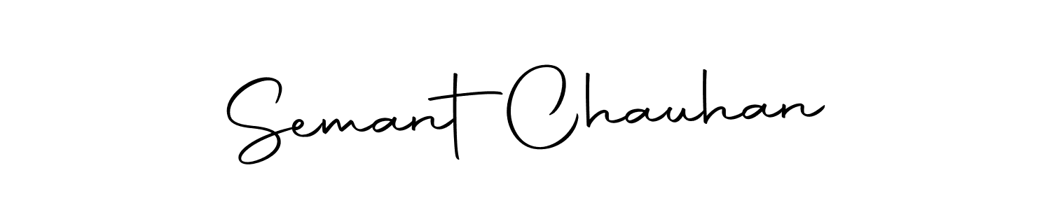 Design your own signature with our free online signature maker. With this signature software, you can create a handwritten (Autography-DOLnW) signature for name Semant  Chauhan. Semant  Chauhan signature style 10 images and pictures png