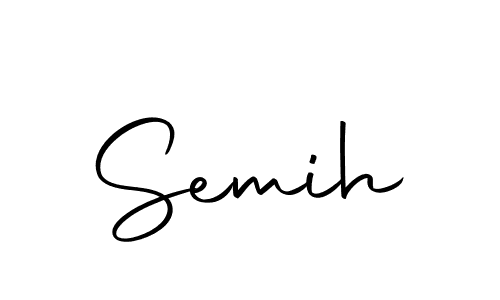 Make a beautiful signature design for name Semih. With this signature (Autography-DOLnW) style, you can create a handwritten signature for free. Semih signature style 10 images and pictures png