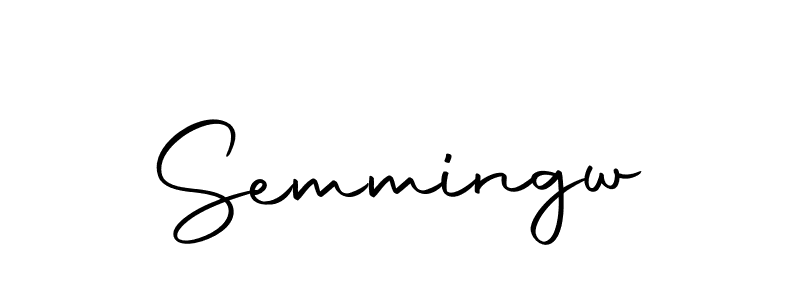 Check out images of Autograph of Semmingw name. Actor Semmingw Signature Style. Autography-DOLnW is a professional sign style online. Semmingw signature style 10 images and pictures png