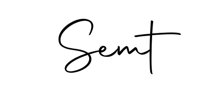 The Autography-DOLnW font transforms the name Semt into an executive sign with sharp precision and distinguished character. Semt signature style 10 images and pictures png