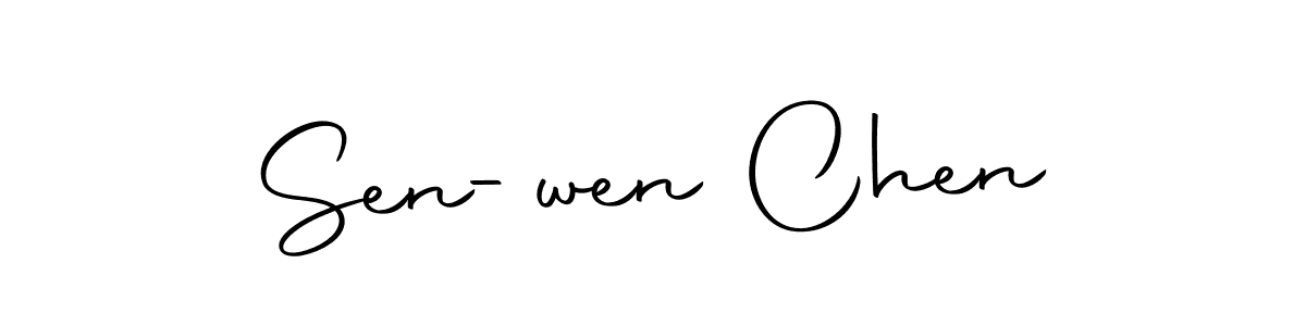 Create a beautiful signature design for name Sen-wen Chen. With this signature (Autography-DOLnW) fonts, you can make a handwritten signature for free. Sen-wen Chen signature style 10 images and pictures png