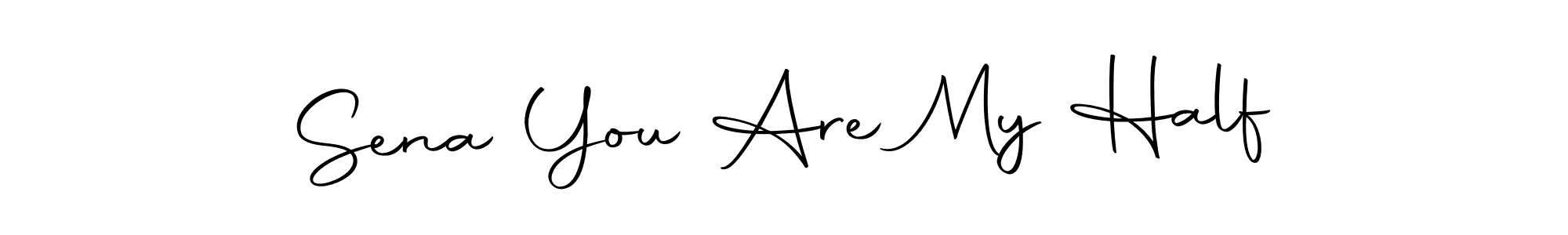 Design your own signature with our free online signature maker. With this signature software, you can create a handwritten (Autography-DOLnW) signature for name Sena You Are My Half. Sena You Are My Half signature style 10 images and pictures png