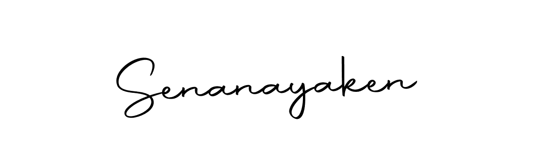 Use a signature maker to create a handwritten signature online. With this signature software, you can design (Autography-DOLnW) your own signature for name Senanayaken. Senanayaken signature style 10 images and pictures png