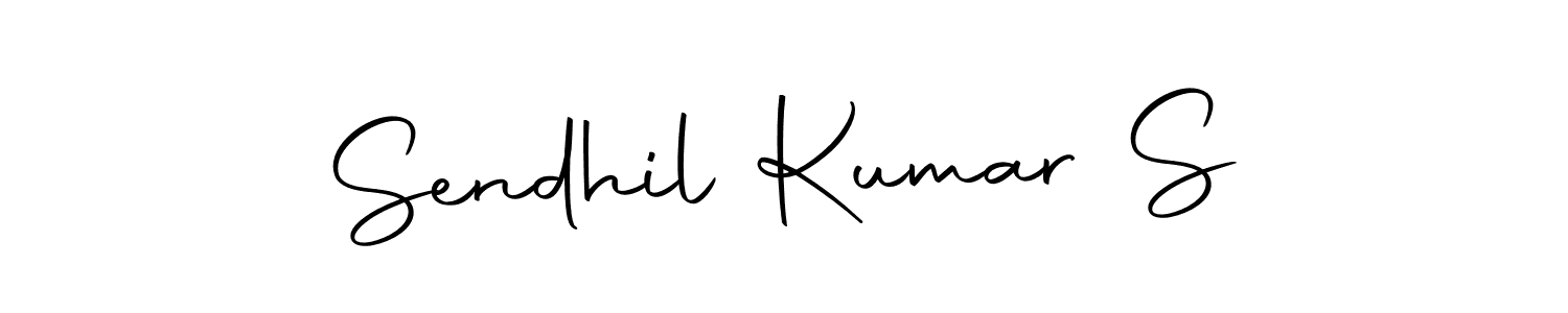 Use a signature maker to create a handwritten signature online. With this signature software, you can design (Autography-DOLnW) your own signature for name Sendhil Kumar S. Sendhil Kumar S signature style 10 images and pictures png