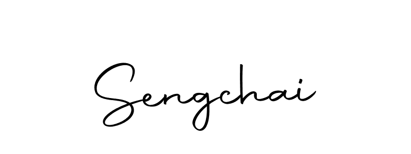 You should practise on your own different ways (Autography-DOLnW) to write your name (Sengchai) in signature. don't let someone else do it for you. Sengchai signature style 10 images and pictures png