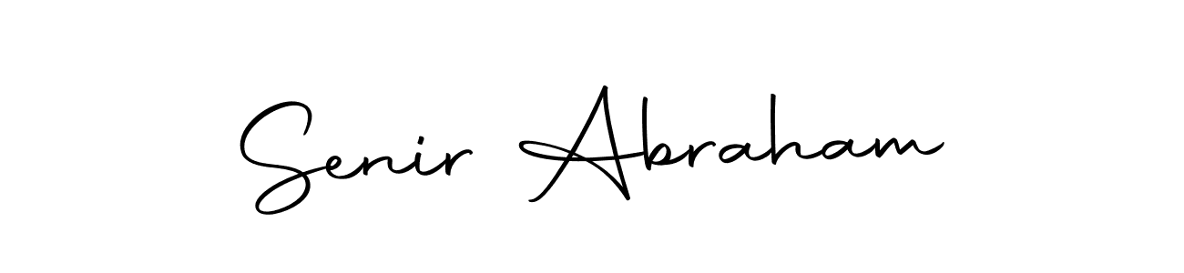 You should practise on your own different ways (Autography-DOLnW) to write your name (Senir Abraham) in signature. don't let someone else do it for you. Senir Abraham signature style 10 images and pictures png