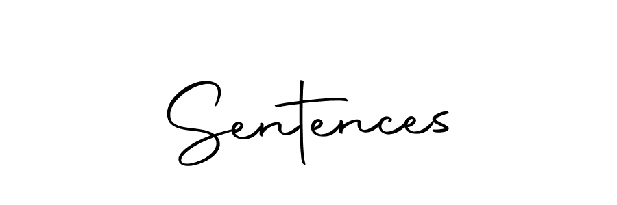 Make a beautiful signature design for name Sentences. With this signature (Autography-DOLnW) style, you can create a handwritten signature for free. Sentences signature style 10 images and pictures png