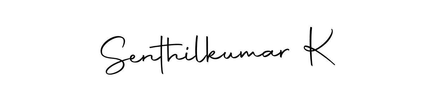 Use a signature maker to create a handwritten signature online. With this signature software, you can design (Autography-DOLnW) your own signature for name Senthilkumar K. Senthilkumar K signature style 10 images and pictures png