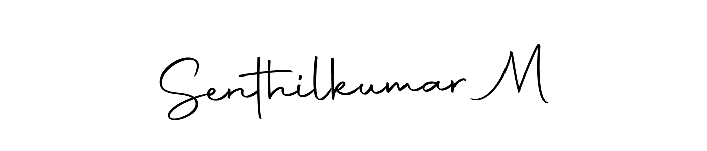 Make a beautiful signature design for name Senthilkumar M. With this signature (Autography-DOLnW) style, you can create a handwritten signature for free. Senthilkumar M signature style 10 images and pictures png