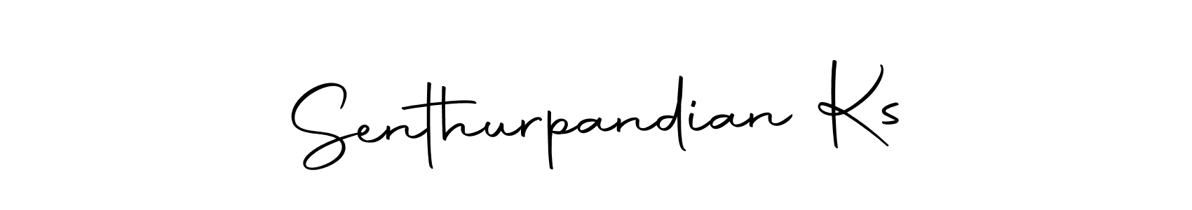 Use a signature maker to create a handwritten signature online. With this signature software, you can design (Autography-DOLnW) your own signature for name Senthurpandian Ks. Senthurpandian Ks signature style 10 images and pictures png