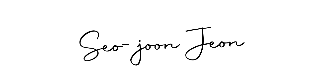 Make a beautiful signature design for name Seo-joon Jeon. With this signature (Autography-DOLnW) style, you can create a handwritten signature for free. Seo-joon Jeon signature style 10 images and pictures png