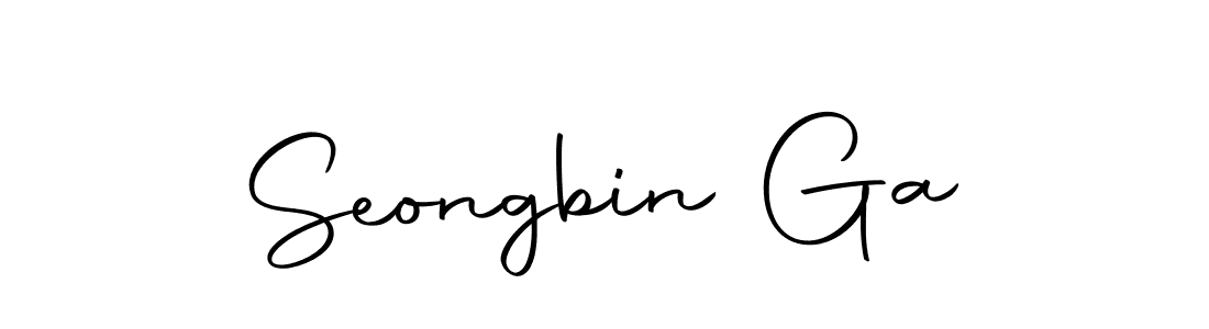 How to make Seongbin Ga name signature. Use Autography-DOLnW style for creating short signs online. This is the latest handwritten sign. Seongbin Ga signature style 10 images and pictures png