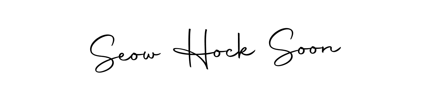 Make a beautiful signature design for name Seow Hock Soon. With this signature (Autography-DOLnW) style, you can create a handwritten signature for free. Seow Hock Soon signature style 10 images and pictures png