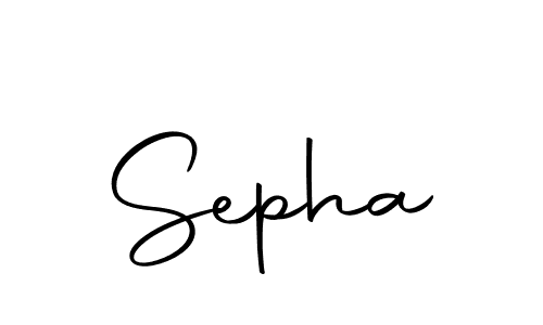 Use a signature maker to create a handwritten signature online. With this signature software, you can design (Autography-DOLnW) your own signature for name Sepha. Sepha signature style 10 images and pictures png