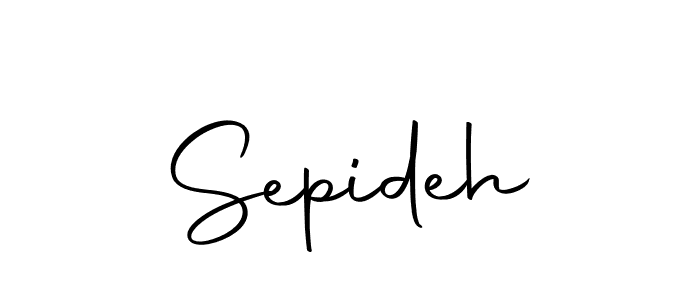 Make a beautiful signature design for name Sepideh. Use this online signature maker to create a handwritten signature for free. Sepideh signature style 10 images and pictures png