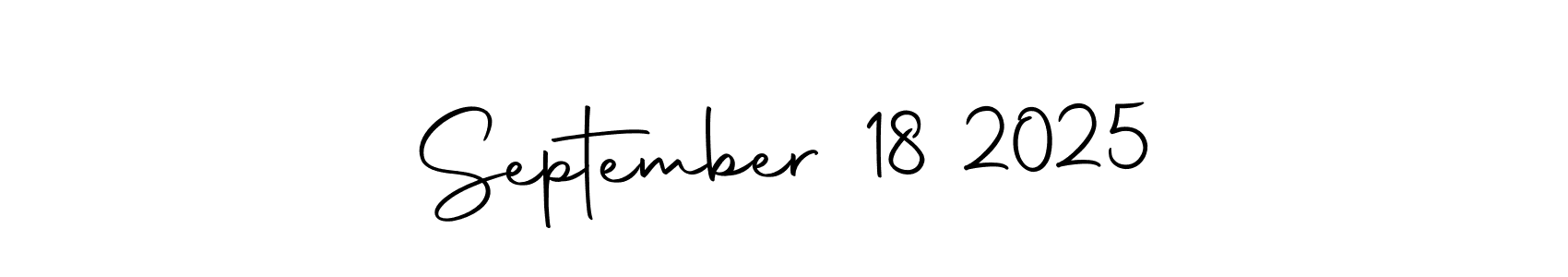 How to make September 18 2025 name signature. Use Autography-DOLnW style for creating short signs online. This is the latest handwritten sign. September 18 2025 signature style 10 images and pictures png