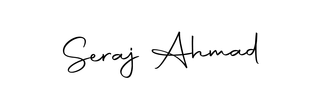 Make a beautiful signature design for name Seraj Ahmad. With this signature (Autography-DOLnW) style, you can create a handwritten signature for free. Seraj Ahmad signature style 10 images and pictures png