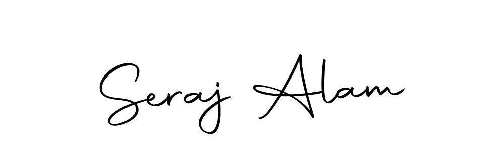Create a beautiful signature design for name Seraj Alam. With this signature (Autography-DOLnW) fonts, you can make a handwritten signature for free. Seraj Alam signature style 10 images and pictures png