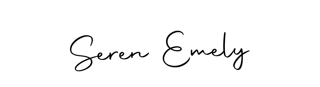 The best way (Autography-DOLnW) to make a short signature is to pick only two or three words in your name. The name Seren Emely include a total of six letters. For converting this name. Seren Emely signature style 10 images and pictures png