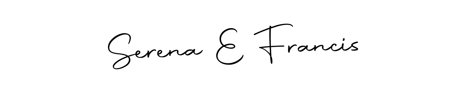 Use a signature maker to create a handwritten signature online. With this signature software, you can design (Autography-DOLnW) your own signature for name Serena E Francis. Serena E Francis signature style 10 images and pictures png