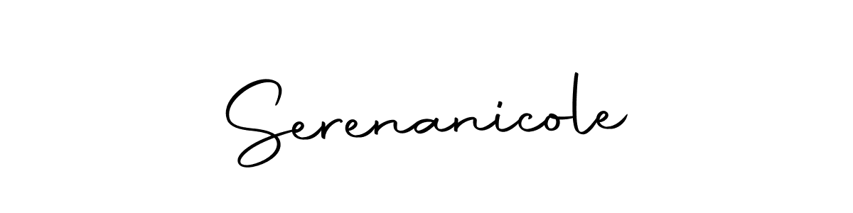 How to make Serenanicole signature? Autography-DOLnW is a professional autograph style. Create handwritten signature for Serenanicole name. Serenanicole signature style 10 images and pictures png