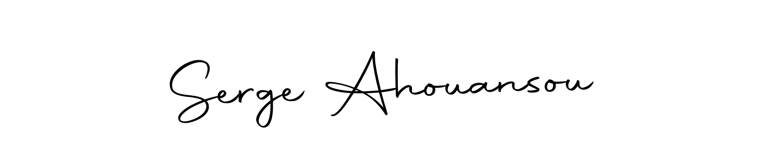 Create a beautiful signature design for name Serge Ahouansou. With this signature (Autography-DOLnW) fonts, you can make a handwritten signature for free. Serge Ahouansou signature style 10 images and pictures png