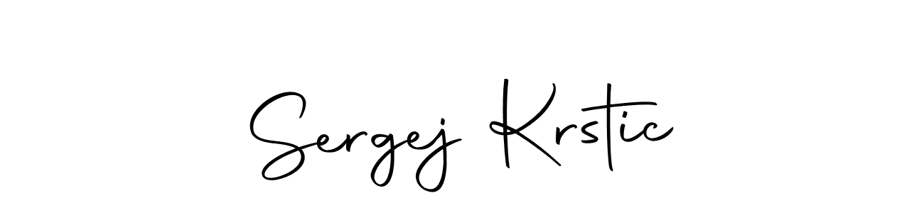 Use a signature maker to create a handwritten signature online. With this signature software, you can design (Autography-DOLnW) your own signature for name Sergej Krstic. Sergej Krstic signature style 10 images and pictures png