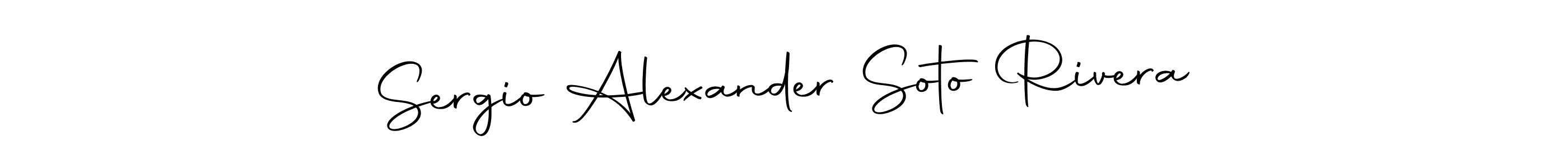 Design your own signature with our free online signature maker. With this signature software, you can create a handwritten (Autography-DOLnW) signature for name Sergio Alexander Soto Rivera. Sergio Alexander Soto Rivera signature style 10 images and pictures png