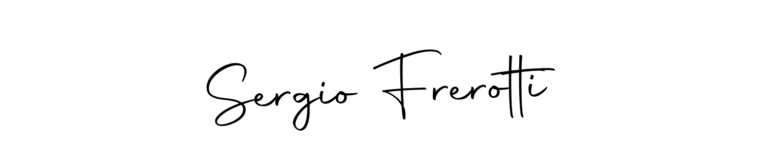 Similarly Autography-DOLnW is the best handwritten signature design. Signature creator online .You can use it as an online autograph creator for name Sergio Frerotti. Sergio Frerotti signature style 10 images and pictures png