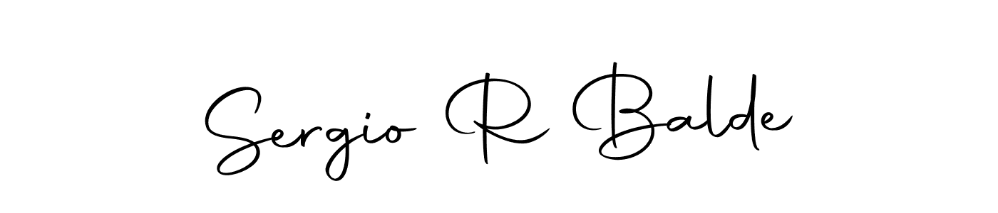 You should practise on your own different ways (Autography-DOLnW) to write your name (Sergio R Balde) in signature. don't let someone else do it for you. Sergio R Balde signature style 10 images and pictures png