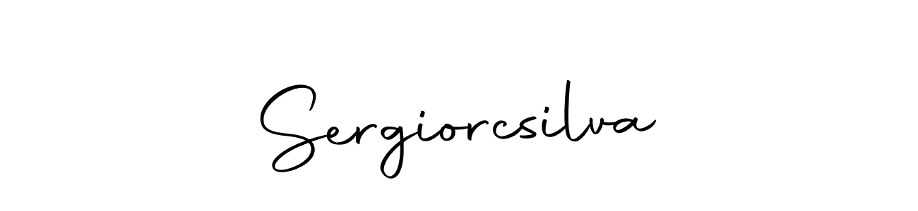 How to make Sergiorcsilva signature? Autography-DOLnW is a professional autograph style. Create handwritten signature for Sergiorcsilva name. Sergiorcsilva signature style 10 images and pictures png