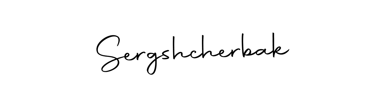 It looks lik you need a new signature style for name Sergshcherbak. Design unique handwritten (Autography-DOLnW) signature with our free signature maker in just a few clicks. Sergshcherbak signature style 10 images and pictures png