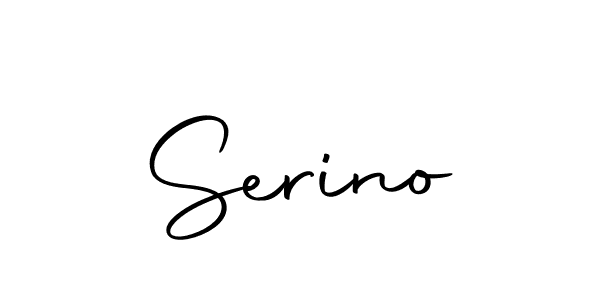 Create a beautiful signature design for name Serino. With this signature (Autography-DOLnW) fonts, you can make a handwritten signature for free. Serino signature style 10 images and pictures png