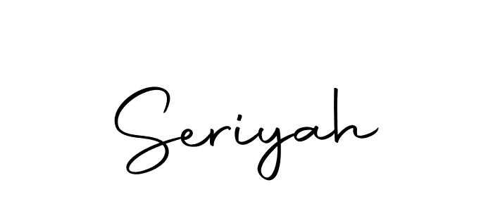 Make a beautiful signature design for name Seriyah. Use this online signature maker to create a handwritten signature for free. Seriyah signature style 10 images and pictures png