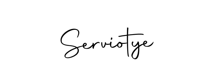 Create a beautiful signature design for name Serviotye. With this signature (Autography-DOLnW) fonts, you can make a handwritten signature for free. Serviotye signature style 10 images and pictures png